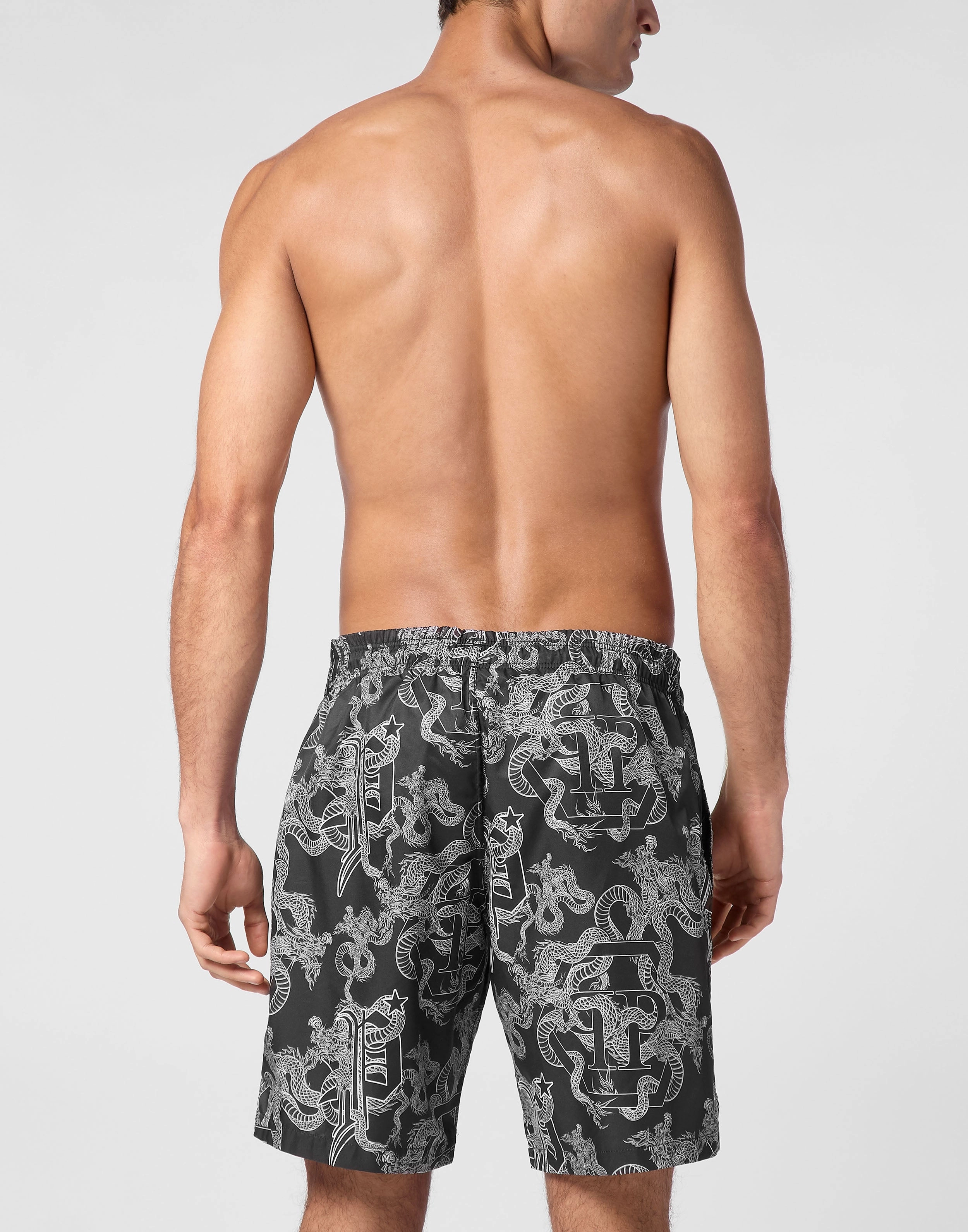 Short Swim Boxer Dragon Hexagon