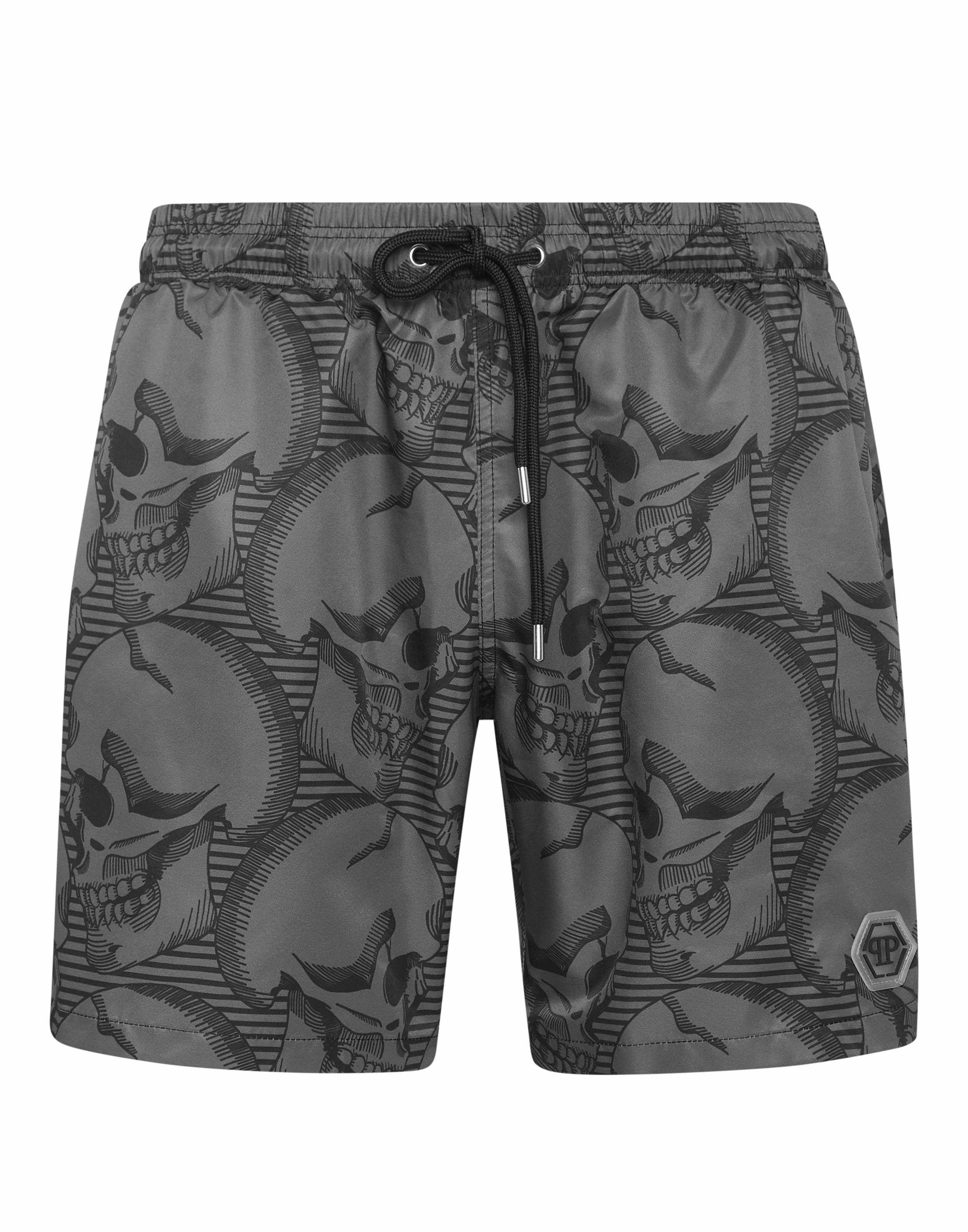 Short Swim Boxer Skull