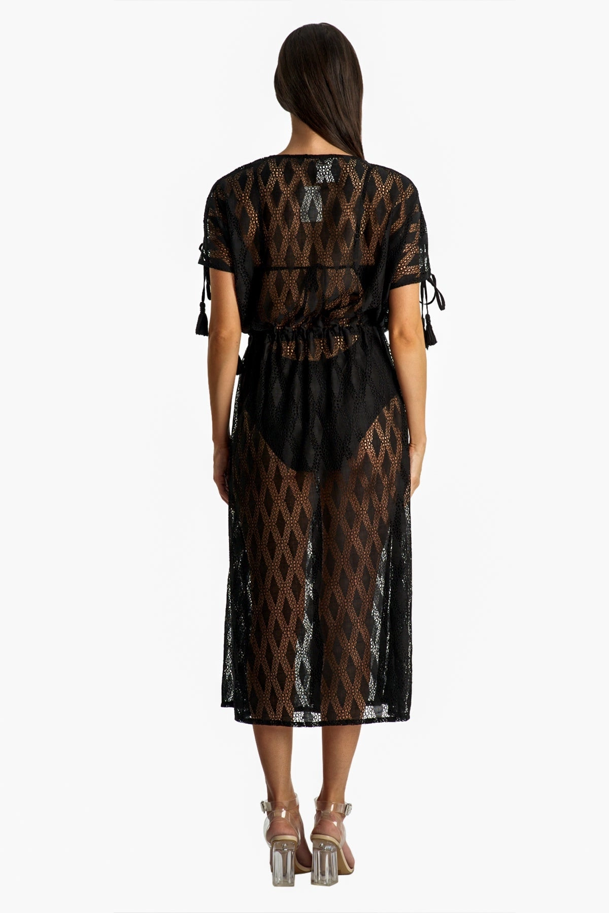 Sicilia V-Neck Tasseled Kimono Dress