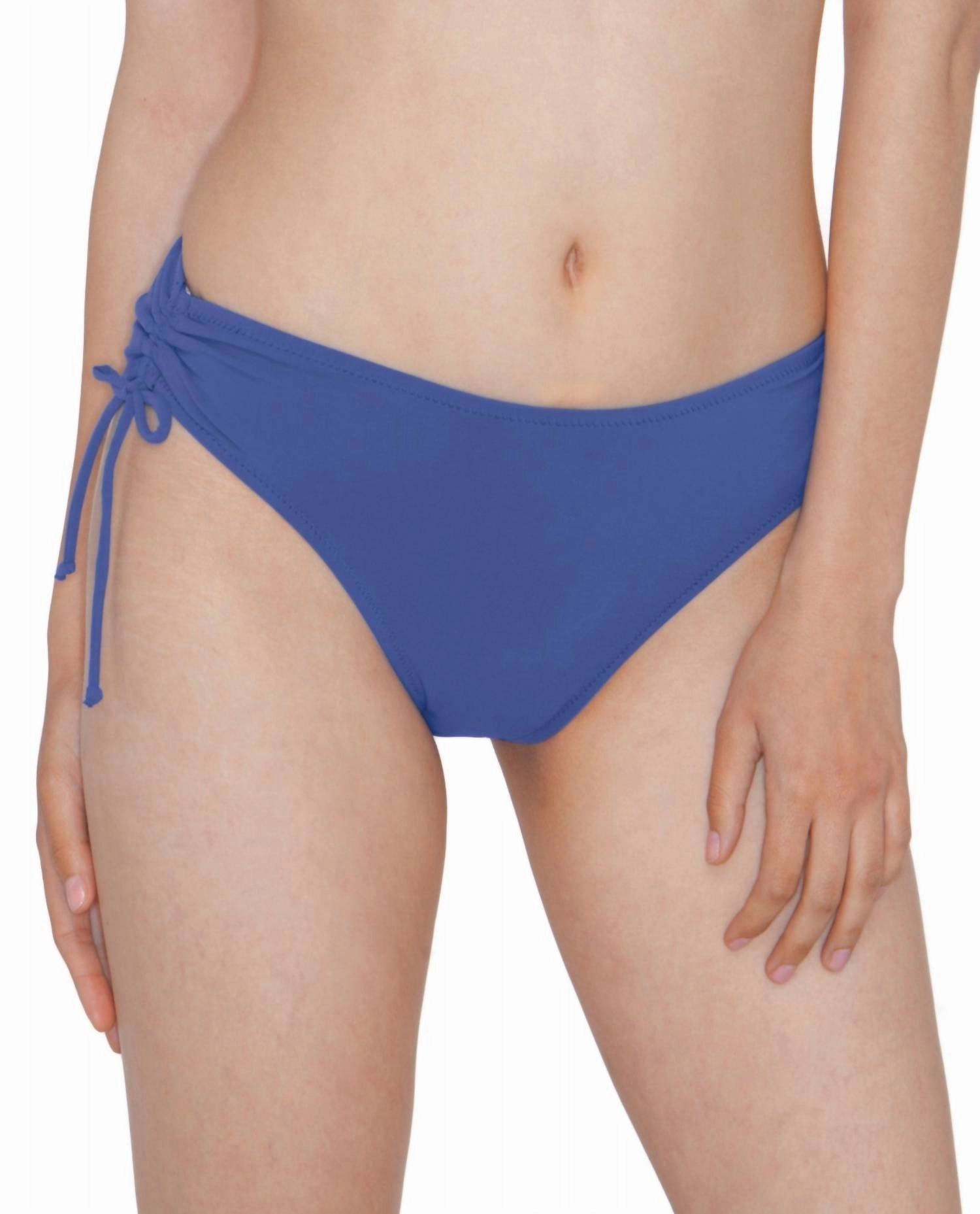 Side Tie Brief Bottom In Tutti Frutti Ocean Blue