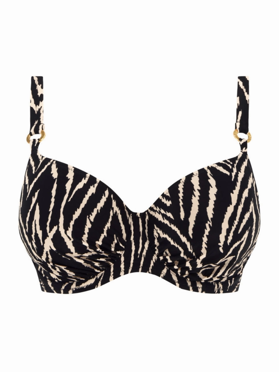 Silhouette Island Full Cup Bikini Top - Monochrome