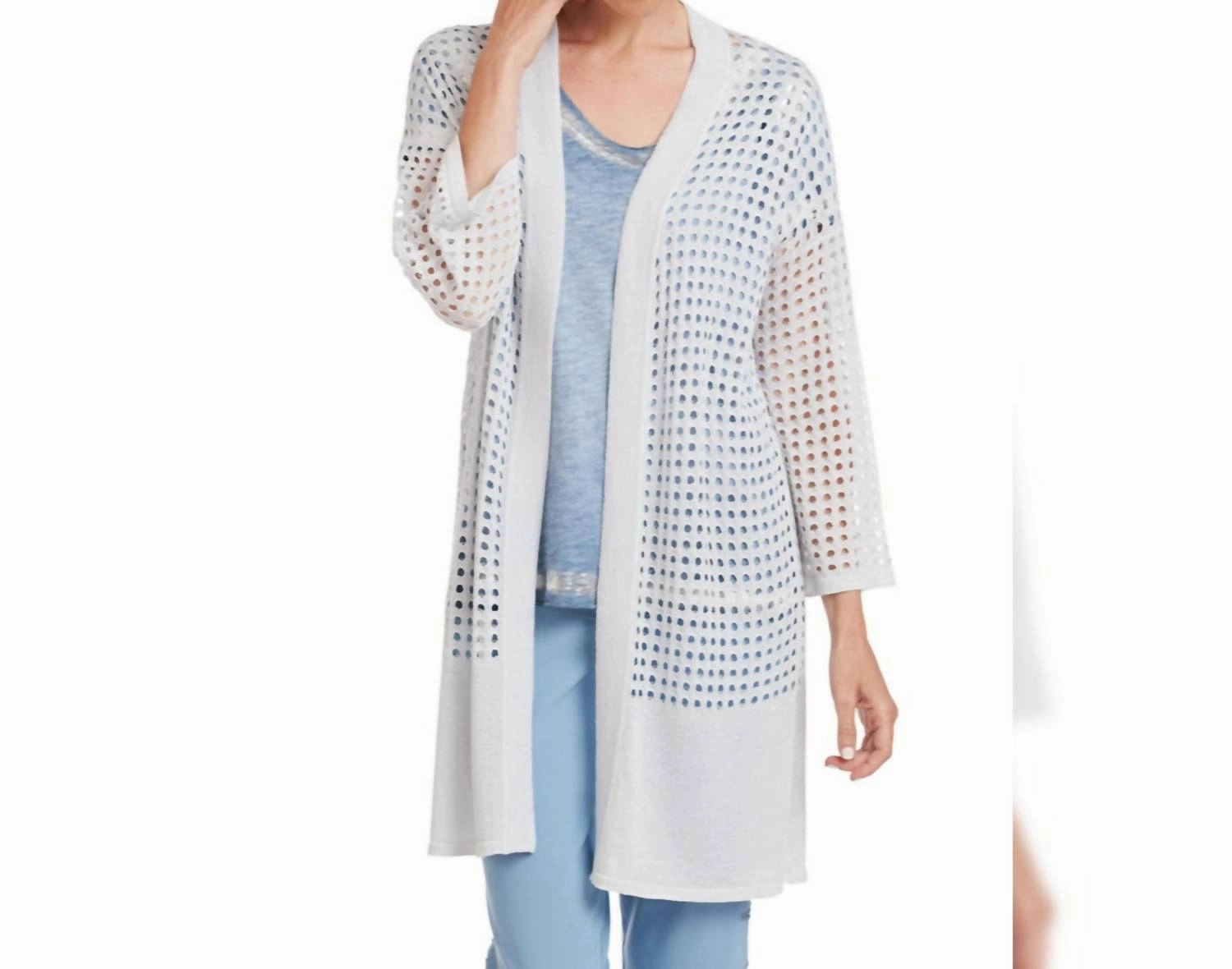 Silver Shimmer Mesh Coverup