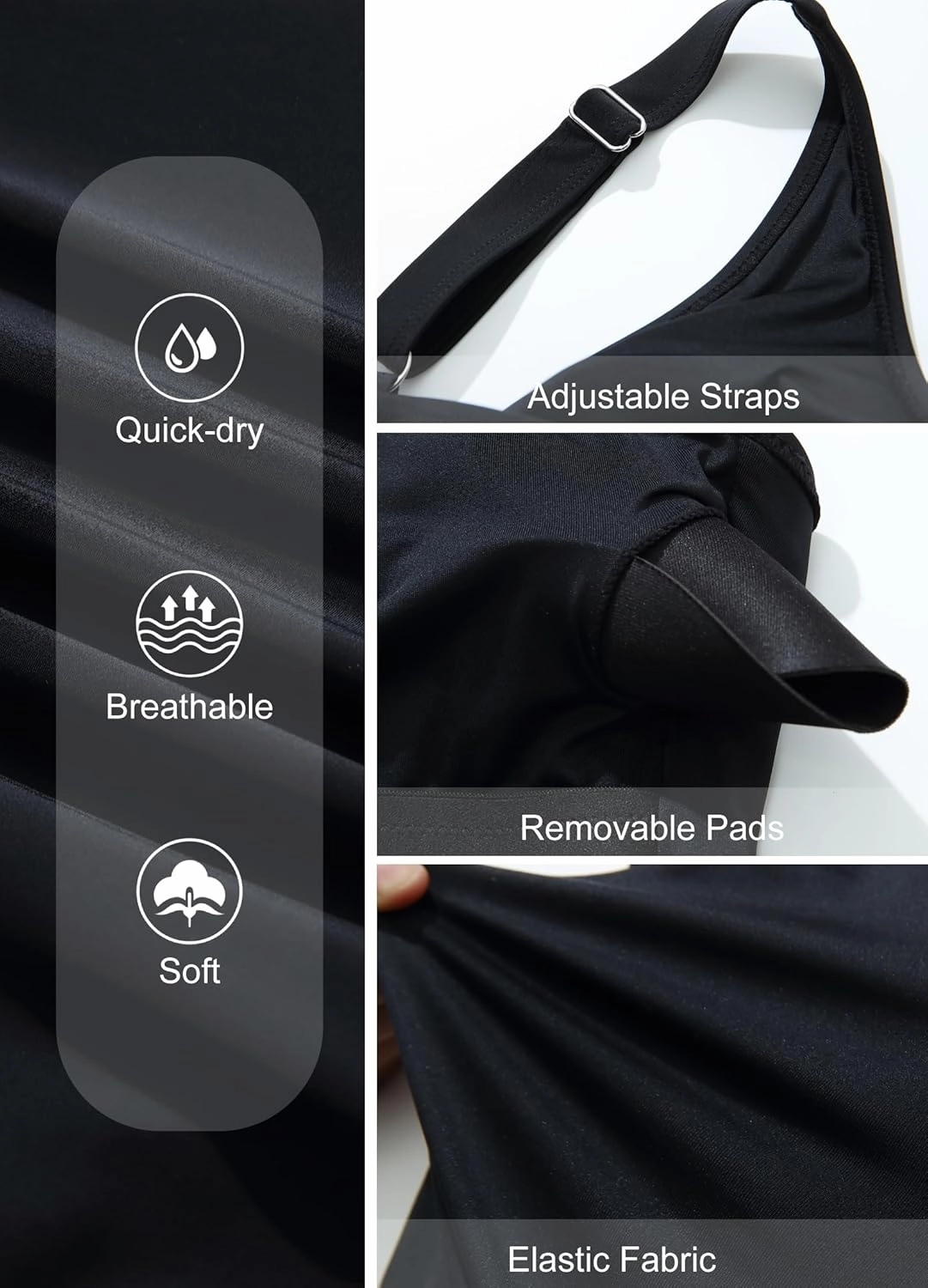 Smismivo Strapless Tummy Control One Piece Swimsuits for Women Bandeau Tube Top Bathing Suit Slimming Ruched Retro Swimwear