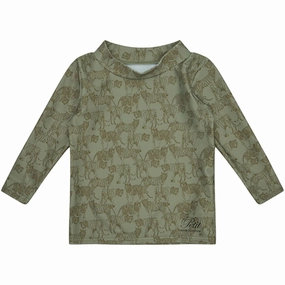 Sofie Schnoor Green Swim Shirt
