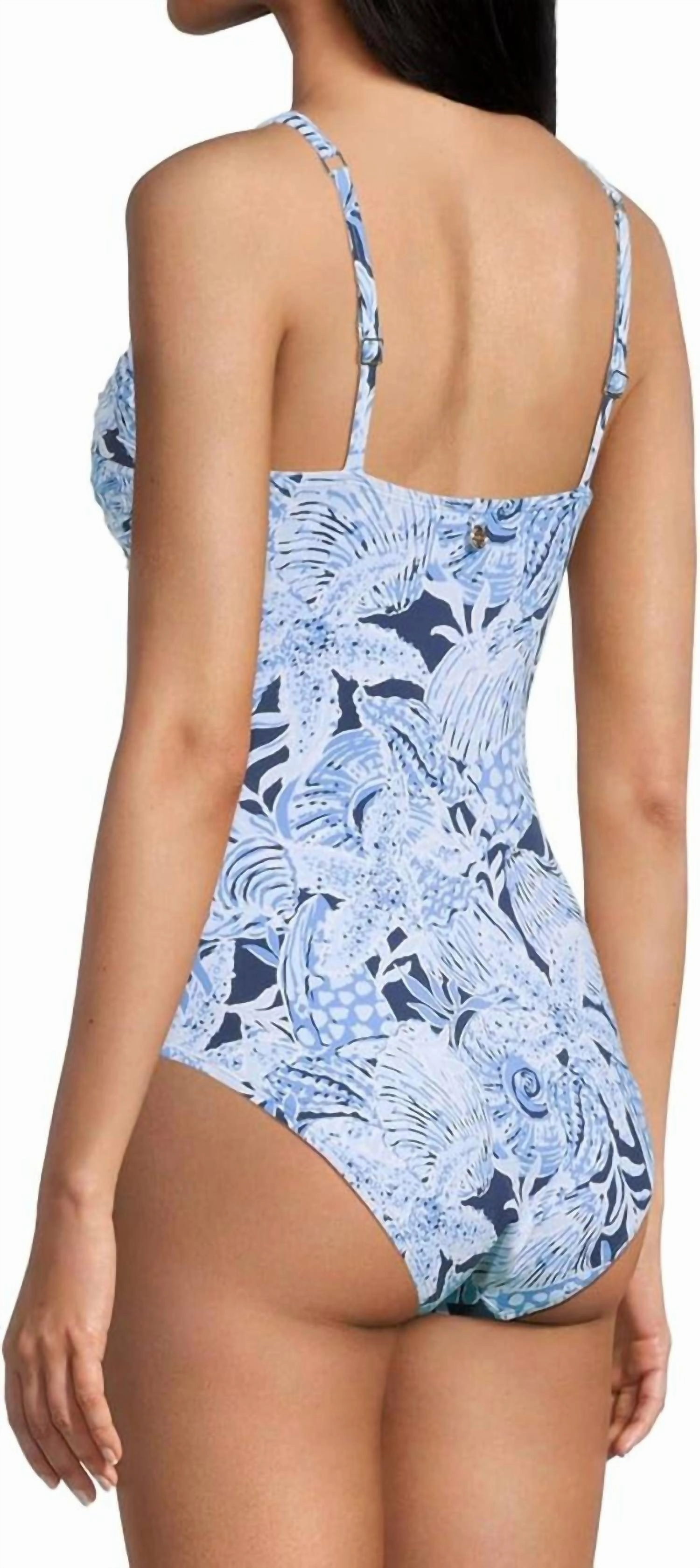 Solaria One Piece In Bonaire Blue Coastal Constellation