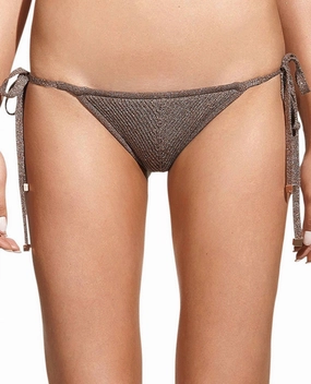 Solid Side Tie Bikini Bottom In Tricot