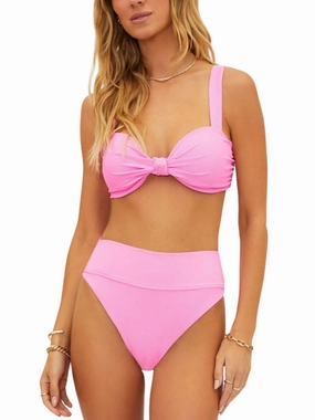 Sophia Bikini Top In Prism Pink