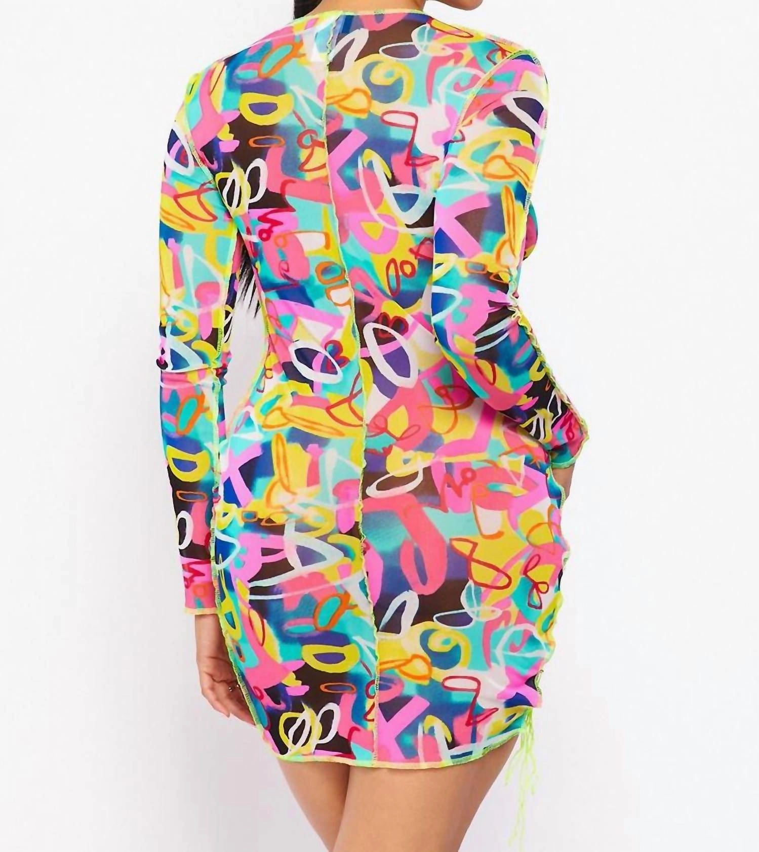 South Beach Nights Dress In Multicolor