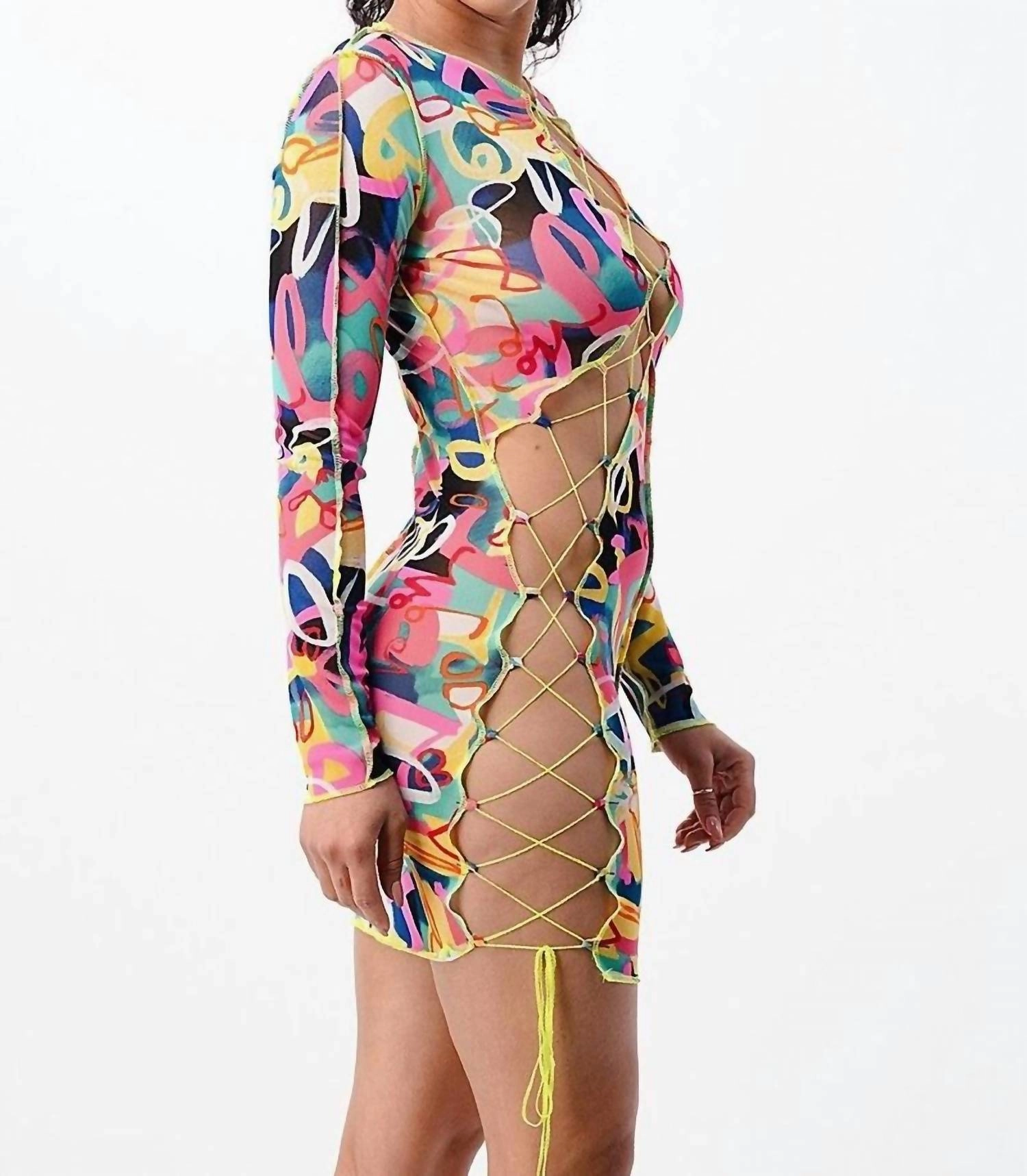 South Beach Nights Dress In Multicolor