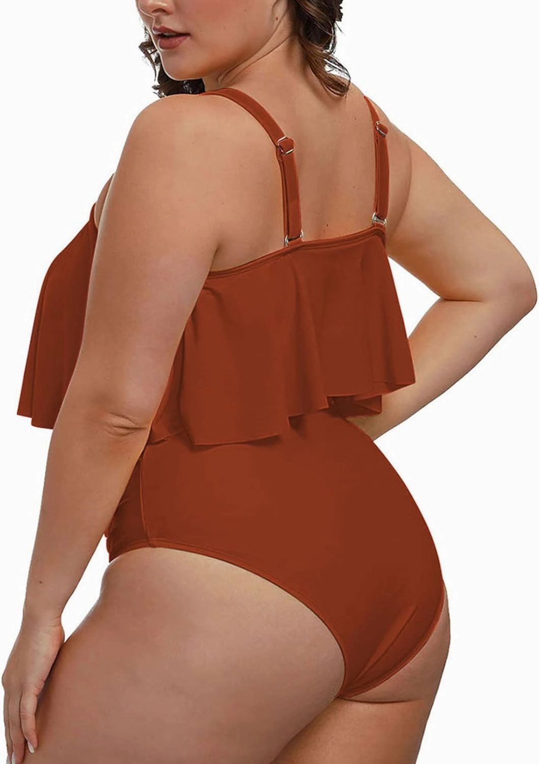 Sovoyontee Women's 2 Piece Plus Size High Waisted Swimsuit Bathing Suit