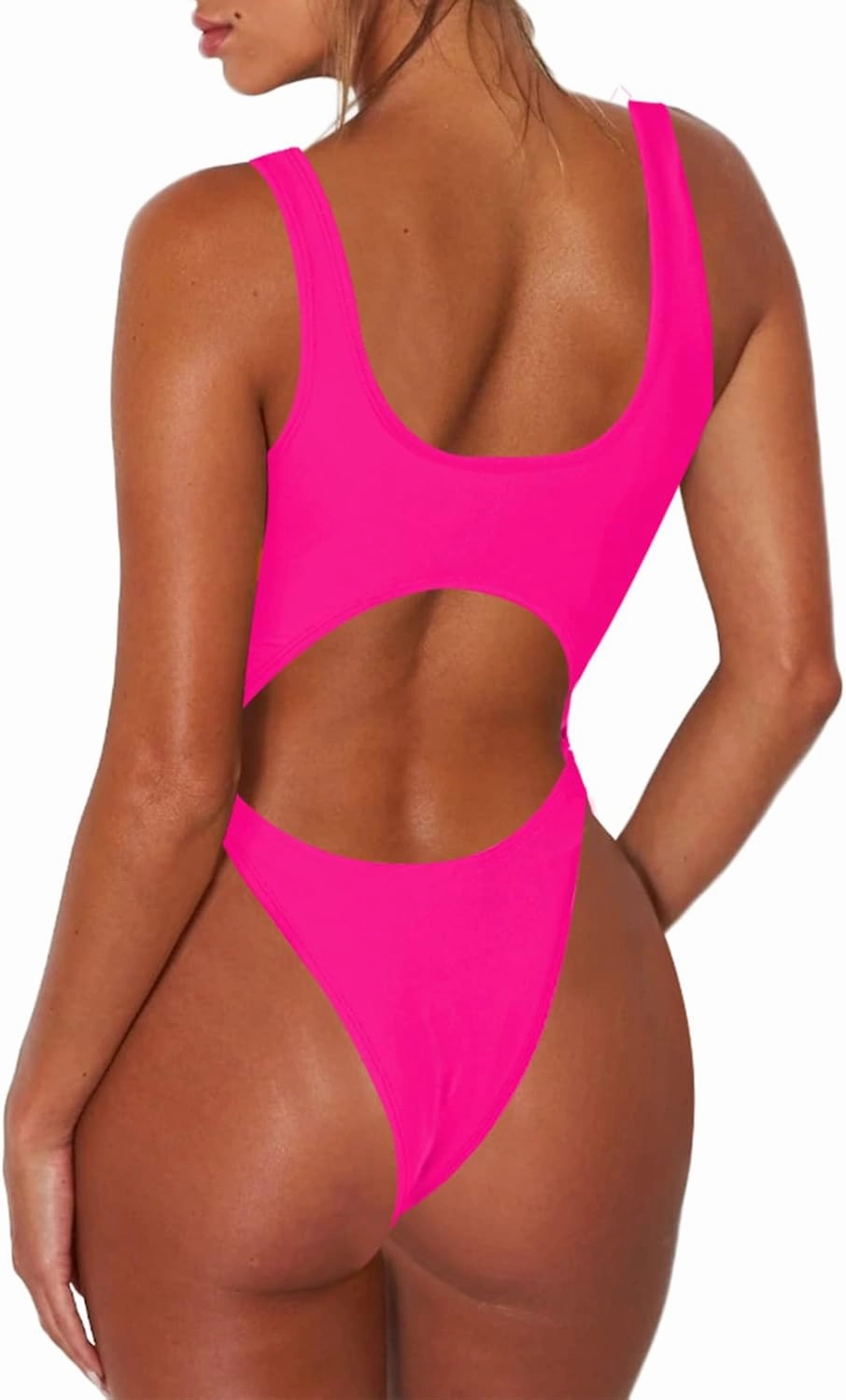 Sovoyontee Women's Sexy One Piece Swimsuits Cheeky Thong Bikini Bathing Suit