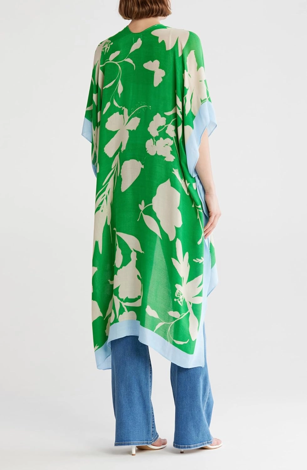Spicy Sandia Kimonos for Women Floral Beach Cover Up Loose Swimsuit Bathing Suit Coverup Cardigan for Summer Swimwear
