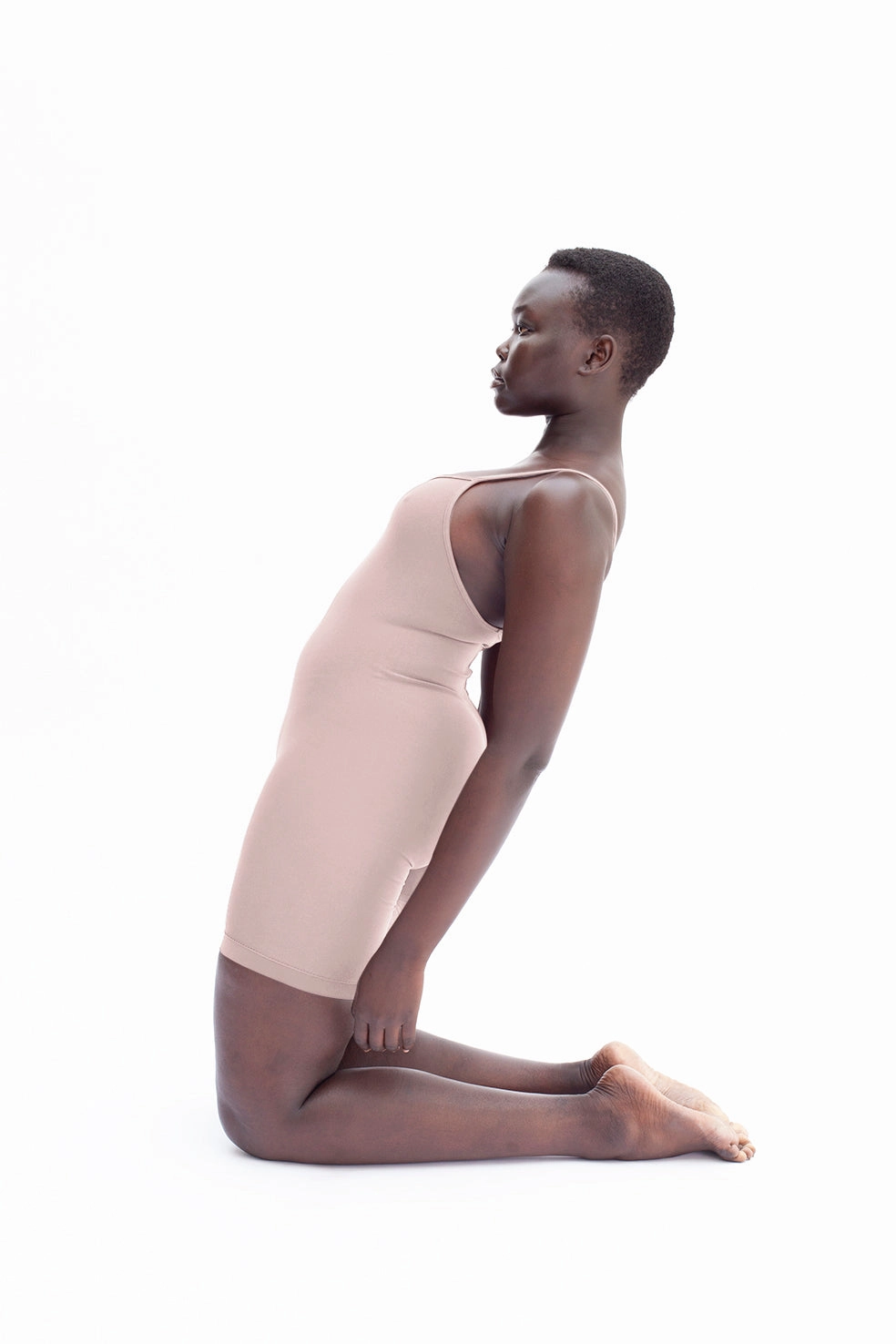 SPIRITED Shorts Unitard | Blush
