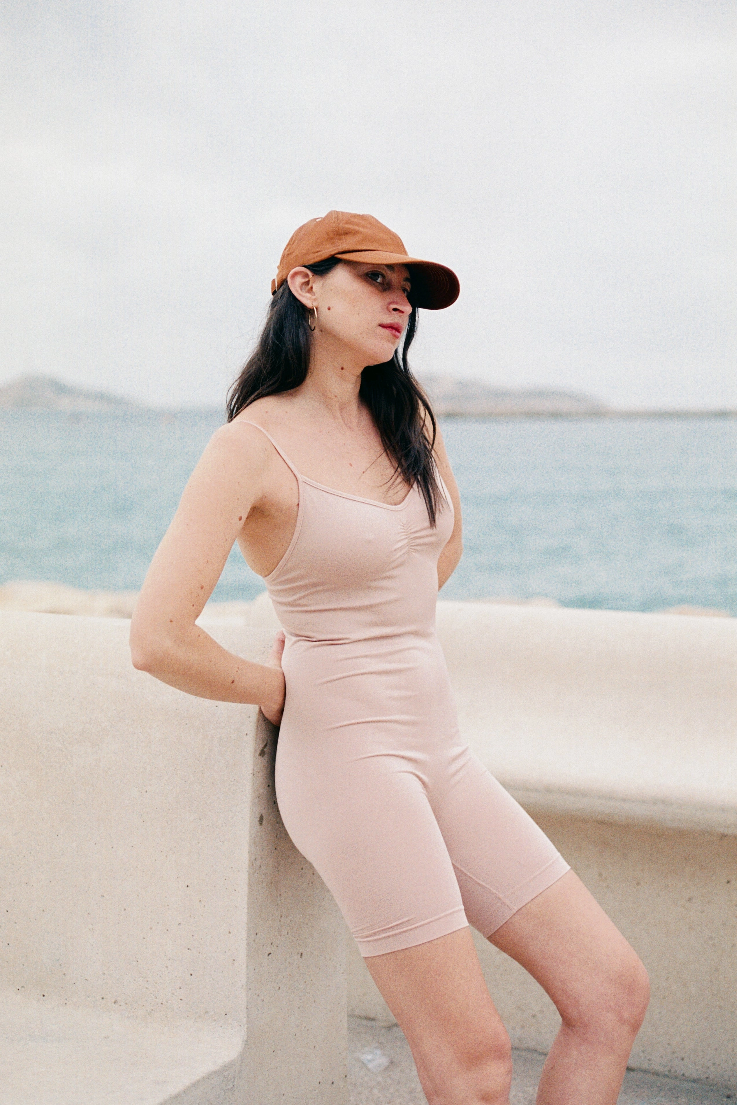 SPIRITED Shorts Unitard | Blush