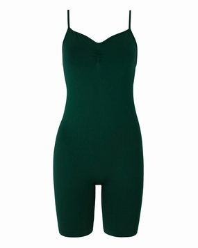 SPIRITED Shorts Unitard | Dark Green