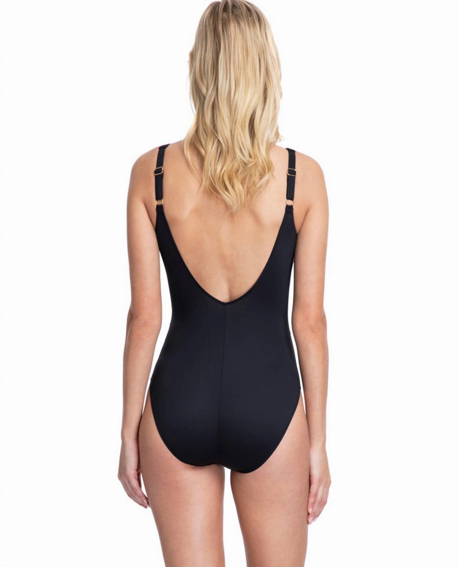 Square Neck One Piece Swimsuit In Got Bardot