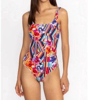 Summer Stripes Tank Suit One Piece