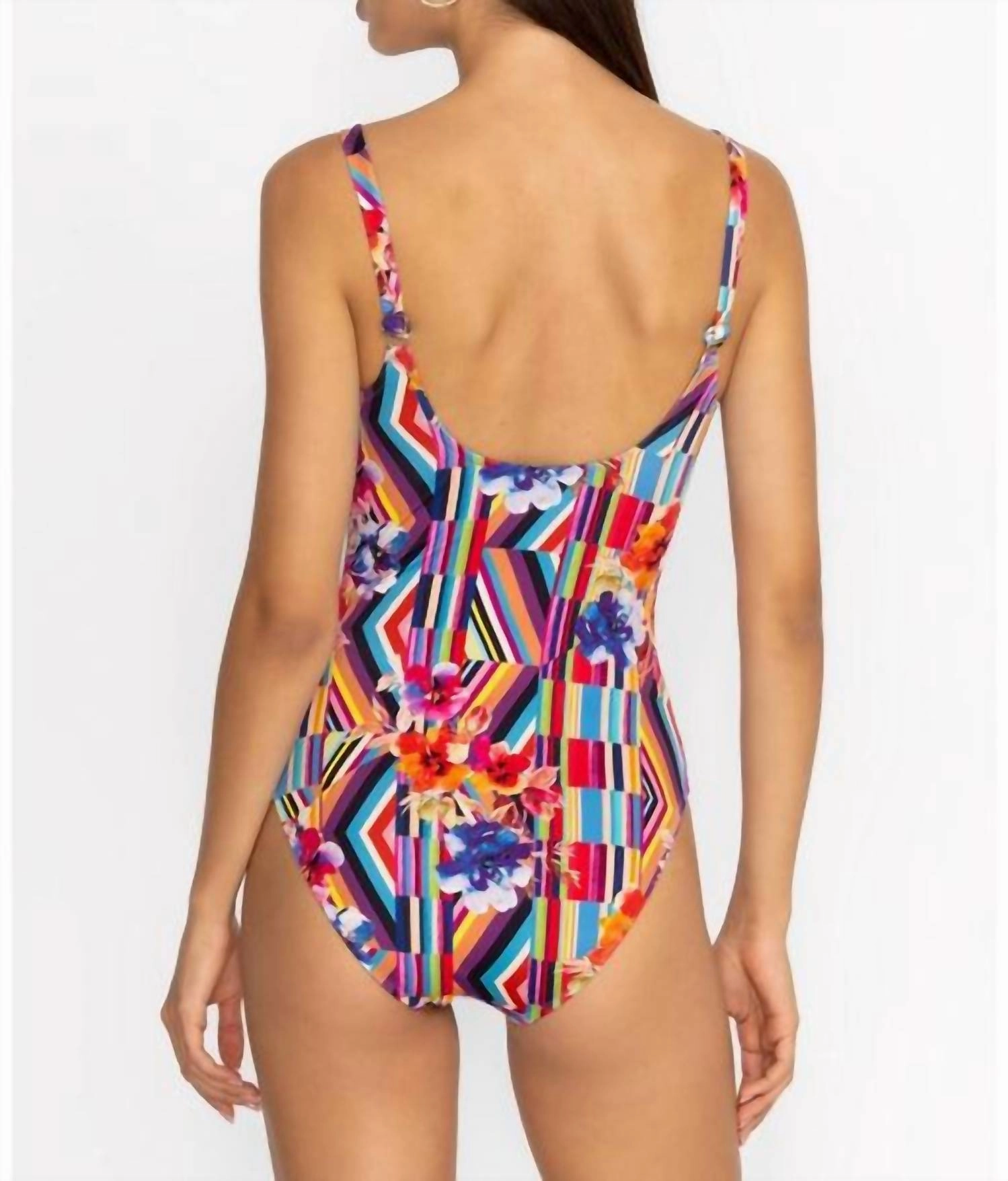 Summer Stripes Tank Suit One Piece