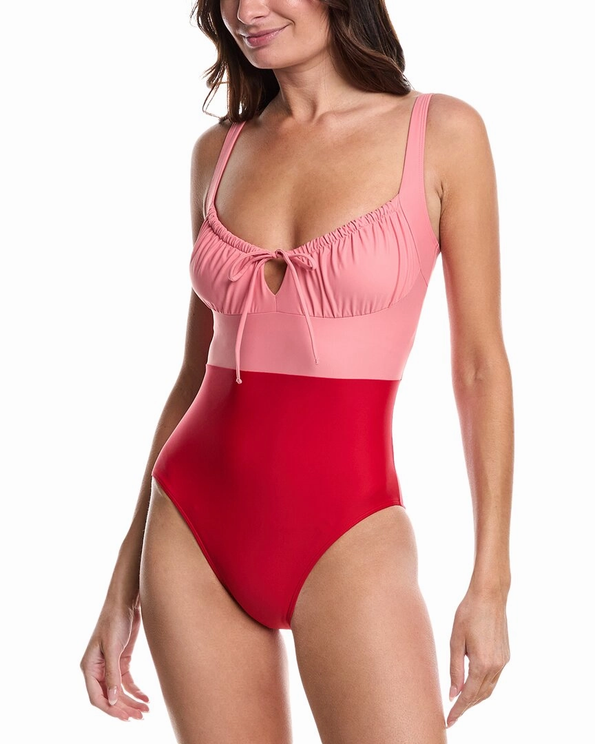 Summersalt The Gulf Gathered Keyhole One-Piece