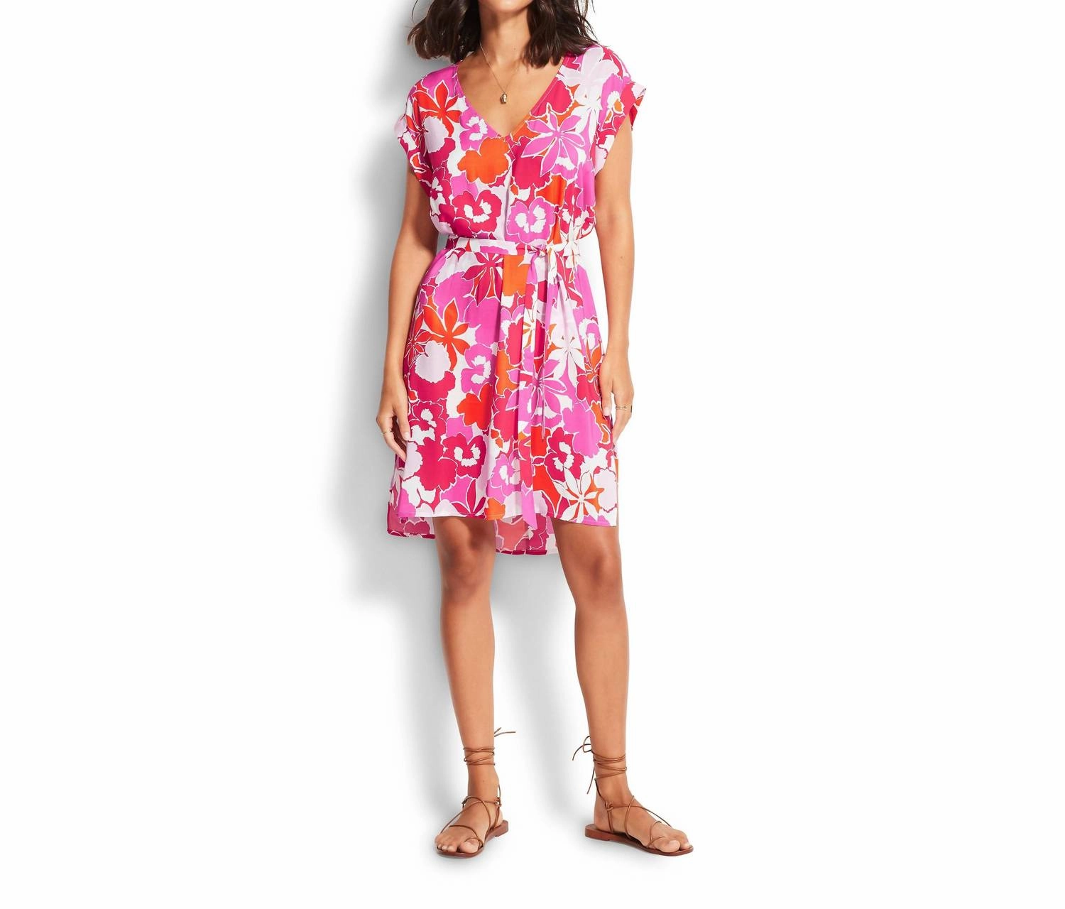 Sun Dancer Cover Up In Spicy Orange