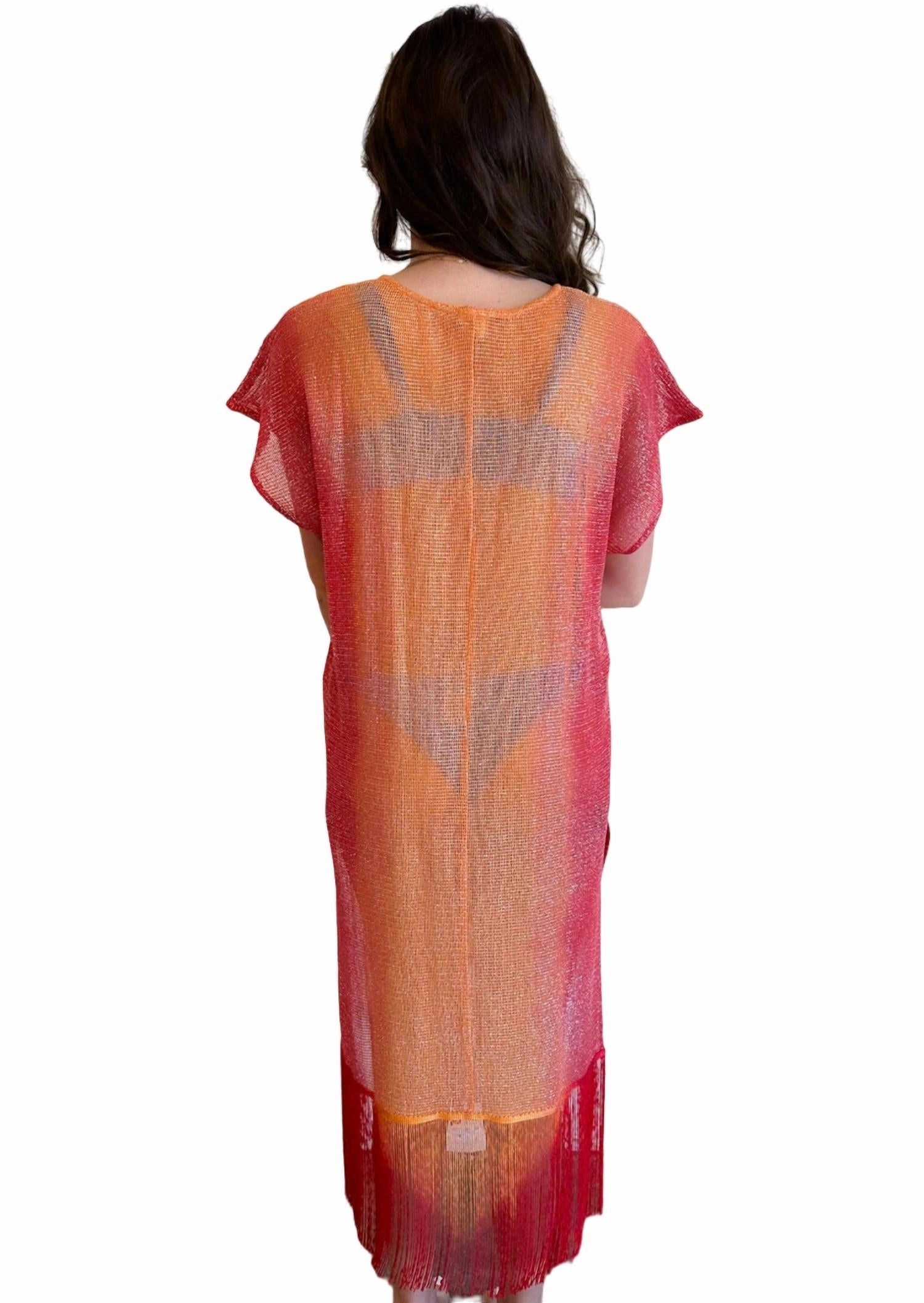 Sunset Shimmer Cover Up In Rust
