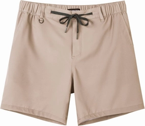 SURF CUZ Mens 5 Inch Shorts Casual Workout Shorts Classic Fit Multi-Pocket Golf Flat Front Shorts Quick Dry Hybrid Short