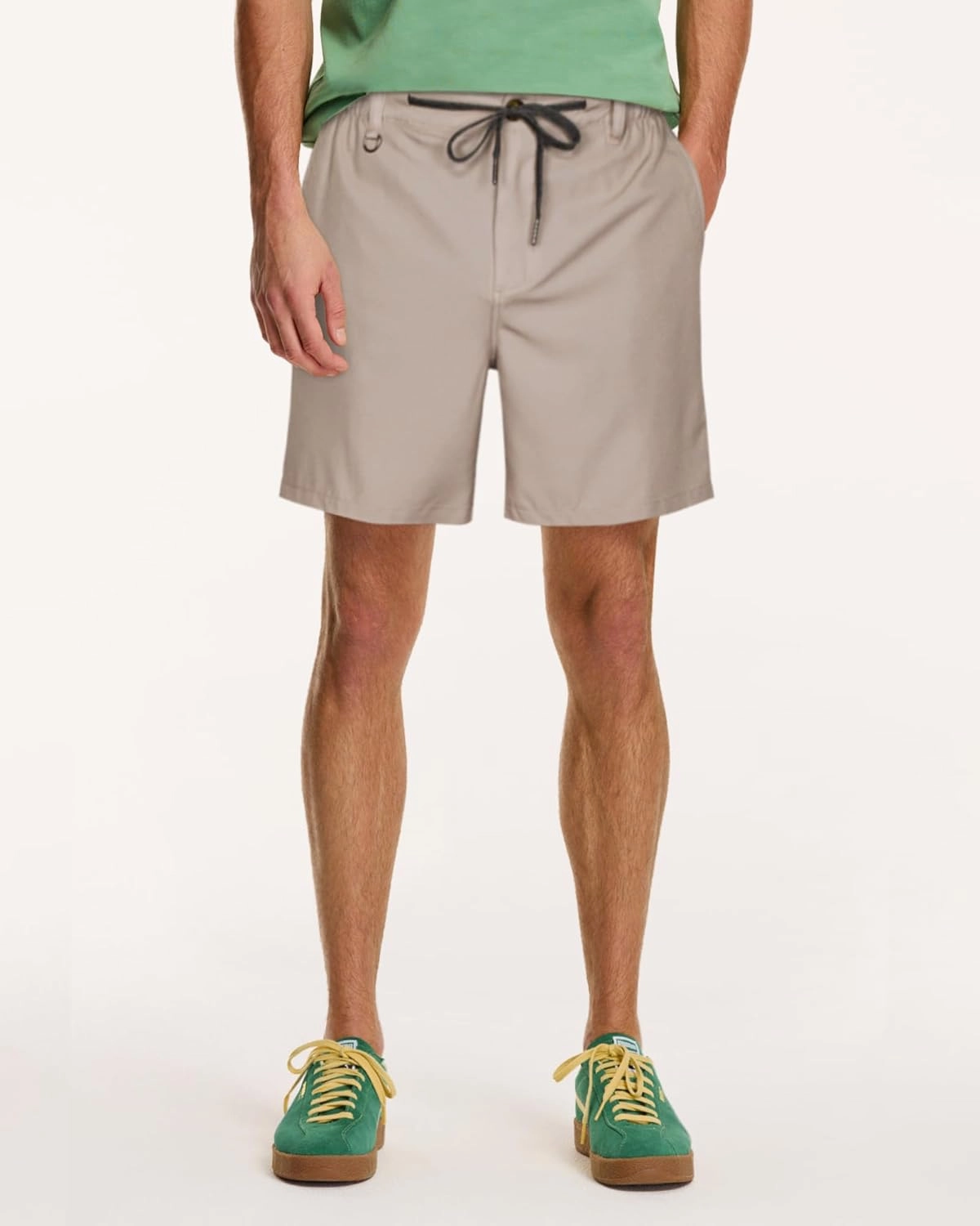 SURF CUZ Mens 5 Inch Shorts Casual Workout Shorts Classic Fit Multi-Pocket Golf Flat Front Shorts Quick Dry Hybrid Short
