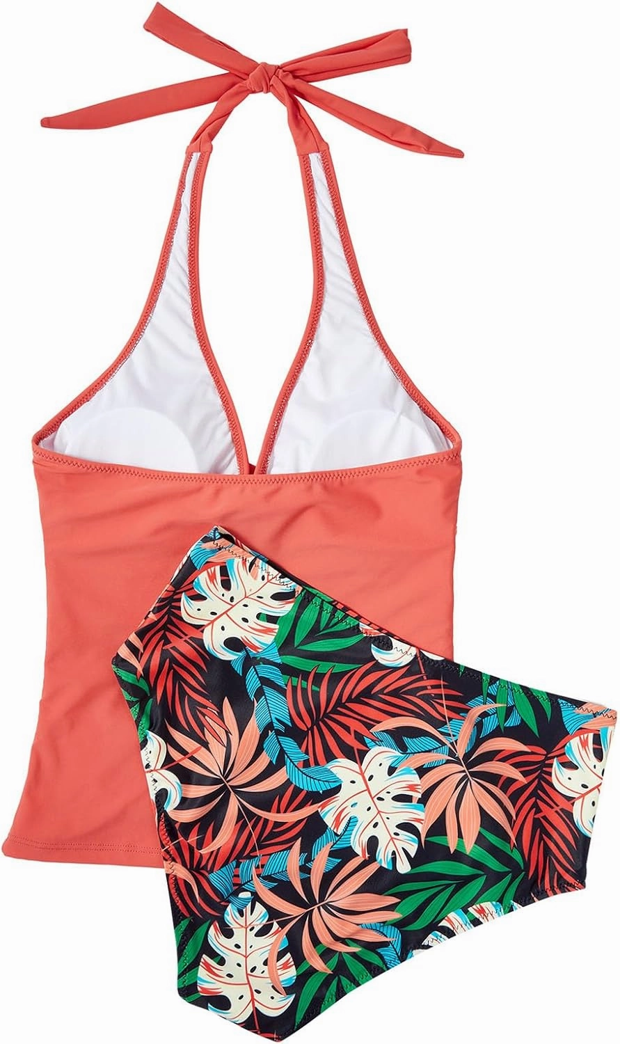 SUUKSESS Women Sexy Halter Tankini Bathing Suit Slimming Tummy Control Swimsuit