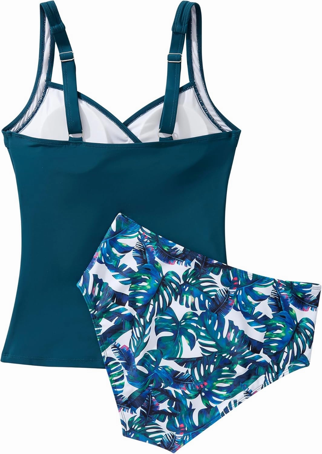 SUUKSESS Women Sexy Twist Push Up Tankini Swimsuit Tummy Control Bathing Suits