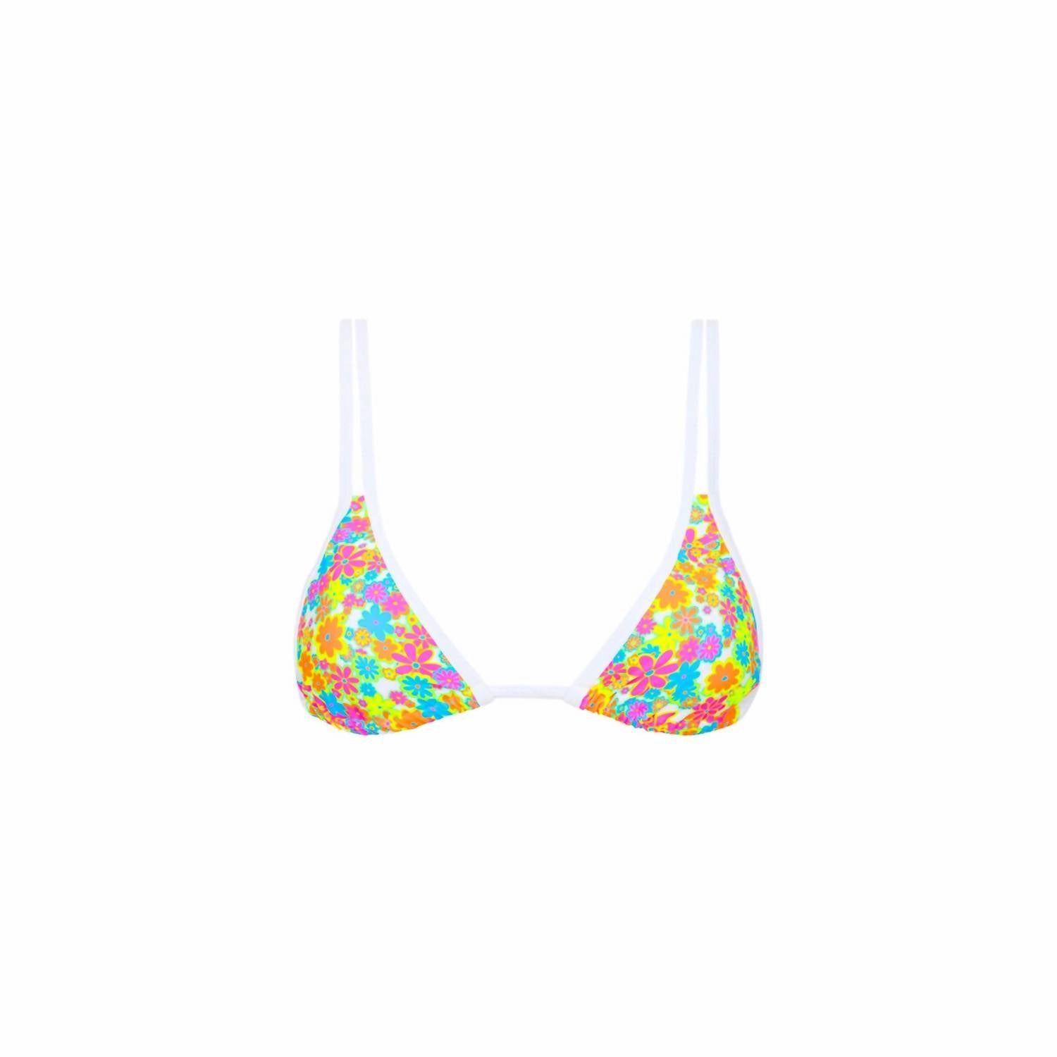 Sweet Sunshine Twin Strap Bralette Top In Multicolor