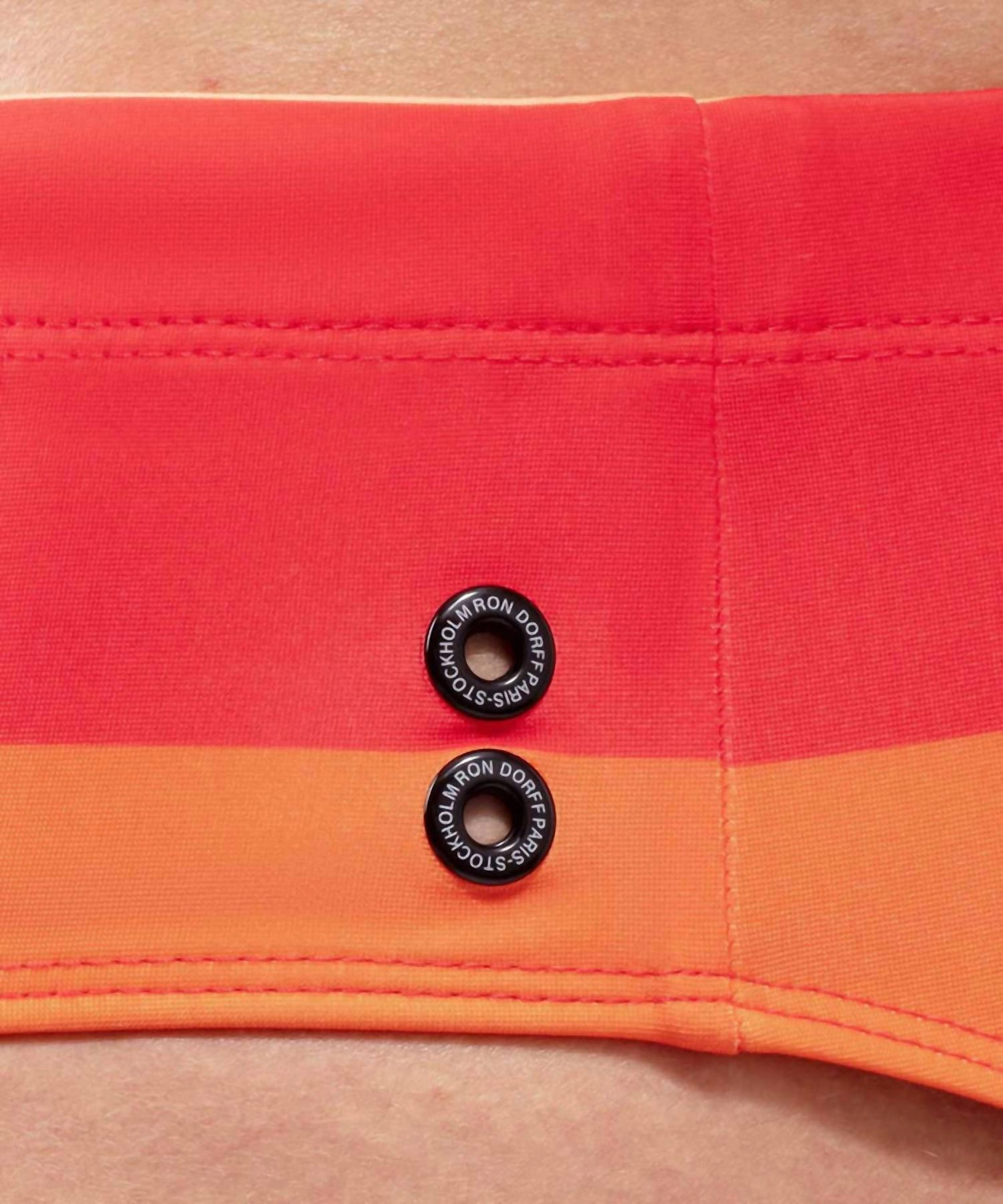 Swim Briefs Big Stripes In Spritz Orange