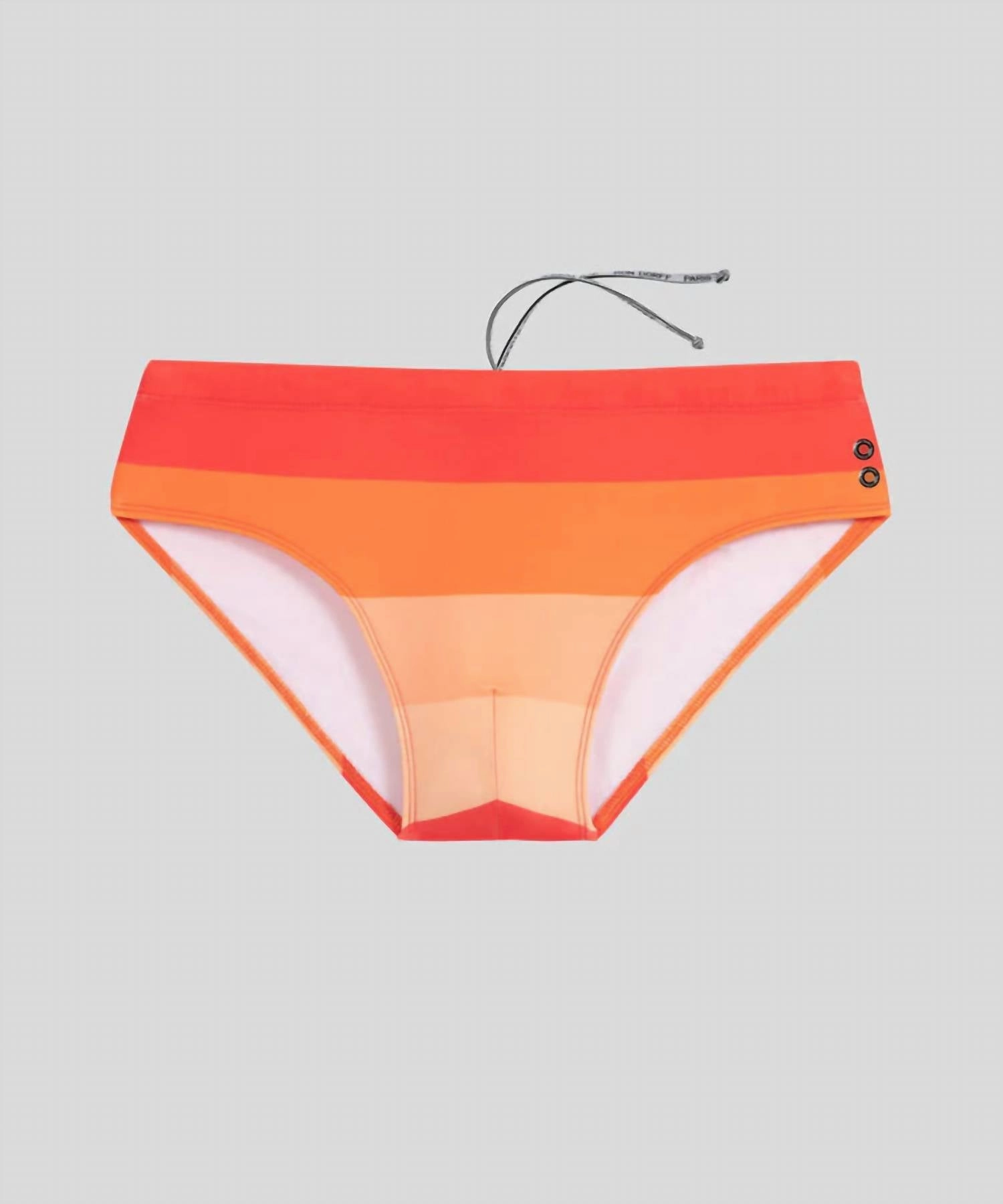 Swim Briefs Big Stripes In Spritz Orange