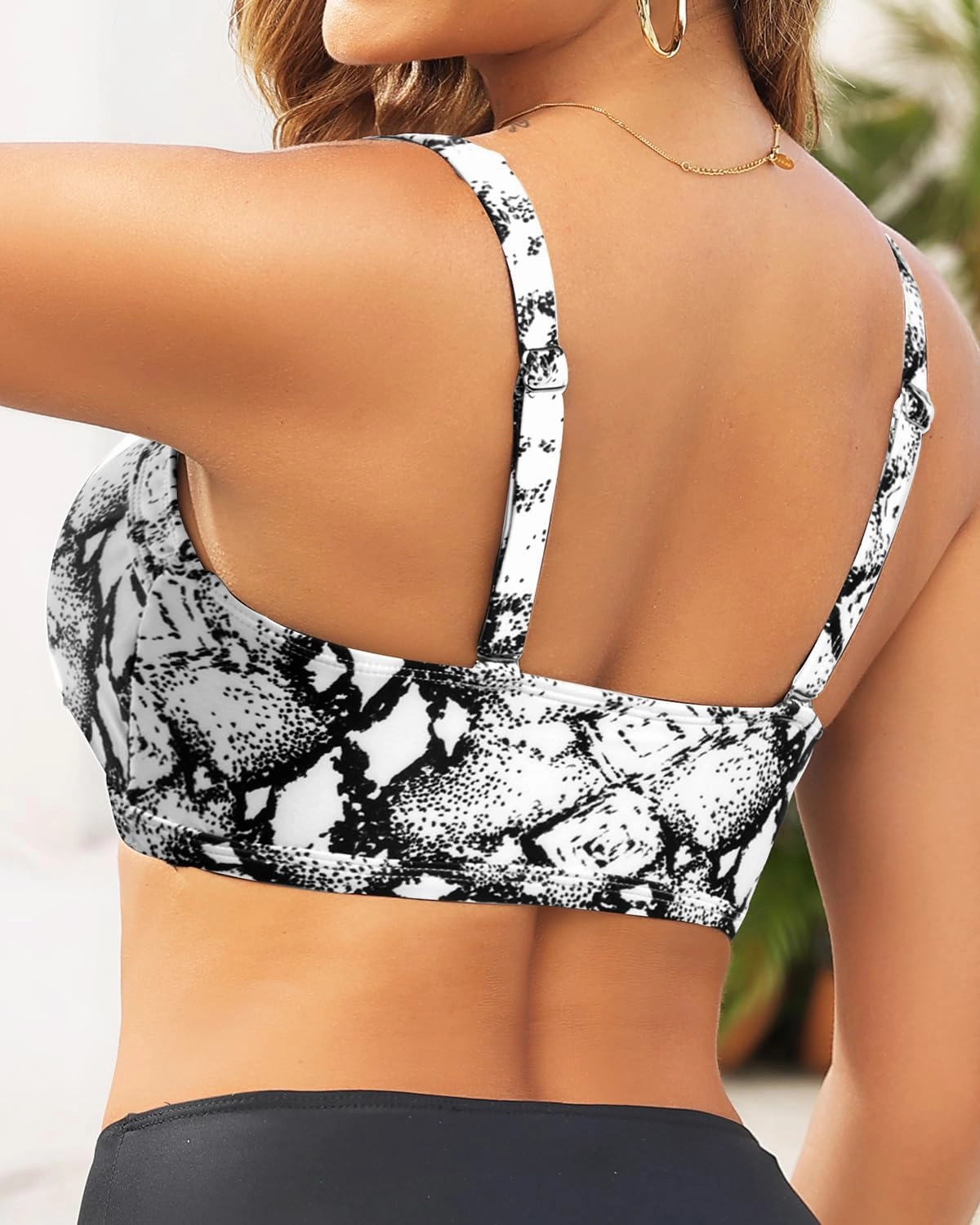 Tempt Me Women Bikini Tops Push Up Swim Top Front Tie Knot Bathing Suit Top Only