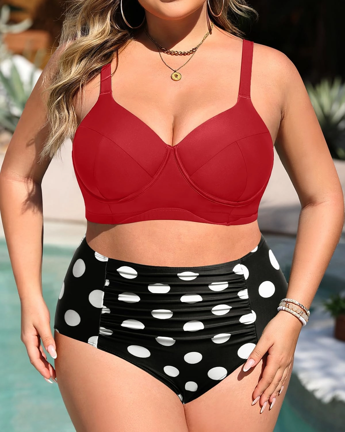 Tempt Me Women Plus Size Underwire Bikini - Two Piece High Waisted Swimsuits Bathing Suit 2025 Swimwear