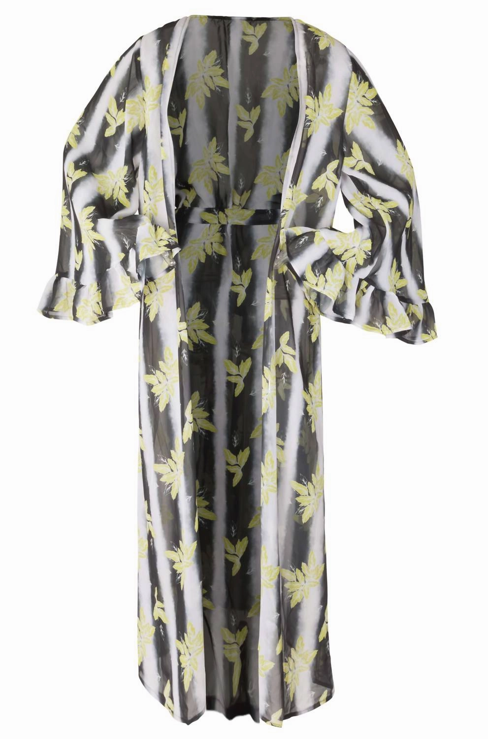 Teresa Beach Cover Up In White, Black, Gold