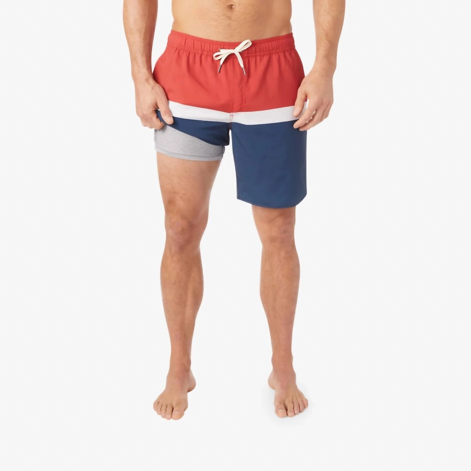 The Anchor Trunk In Red Colorblock