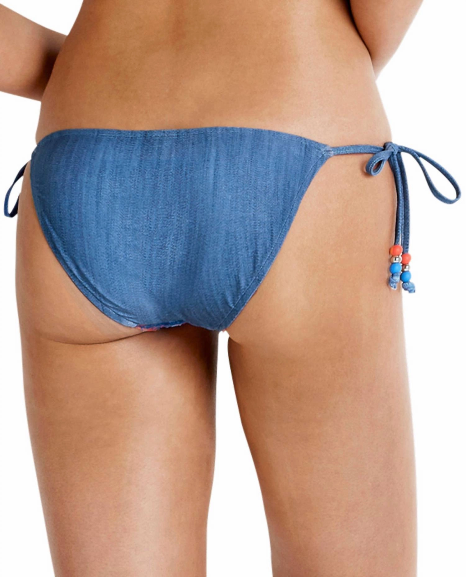 Tie Side Hipster Bikini Bottom In Sea Red