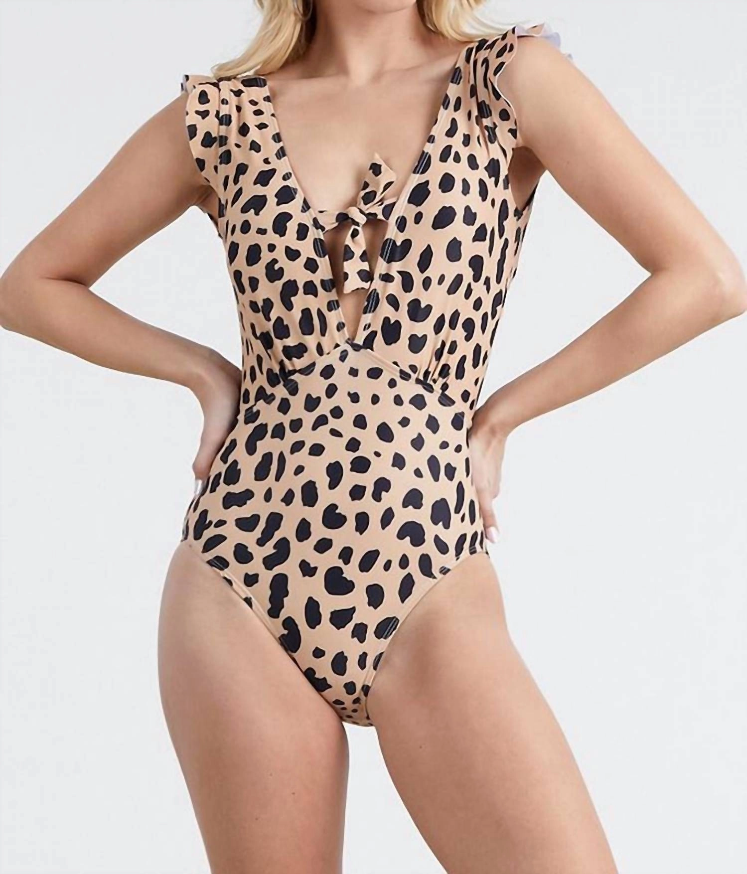 Tropic Times Swimsuit In Leopard