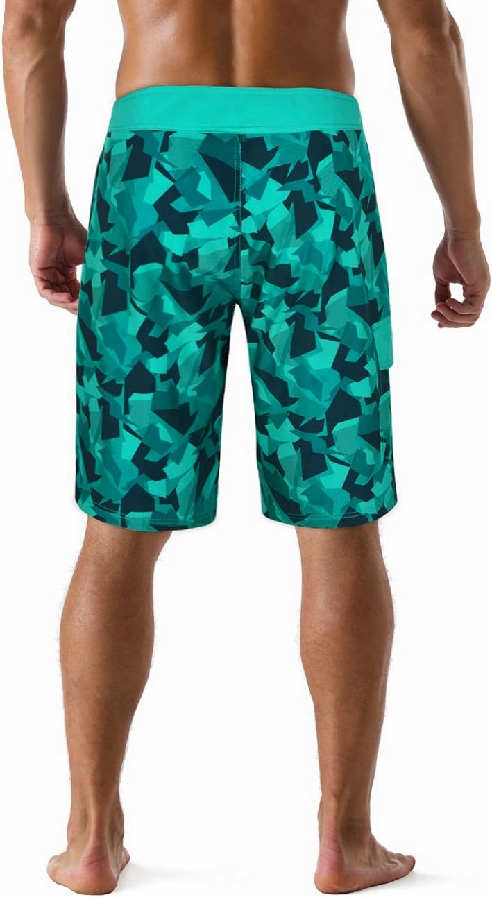 unitop Men's Bathing Board Trunks Beach Shorts Holiday Hawaiian Colorful Striped