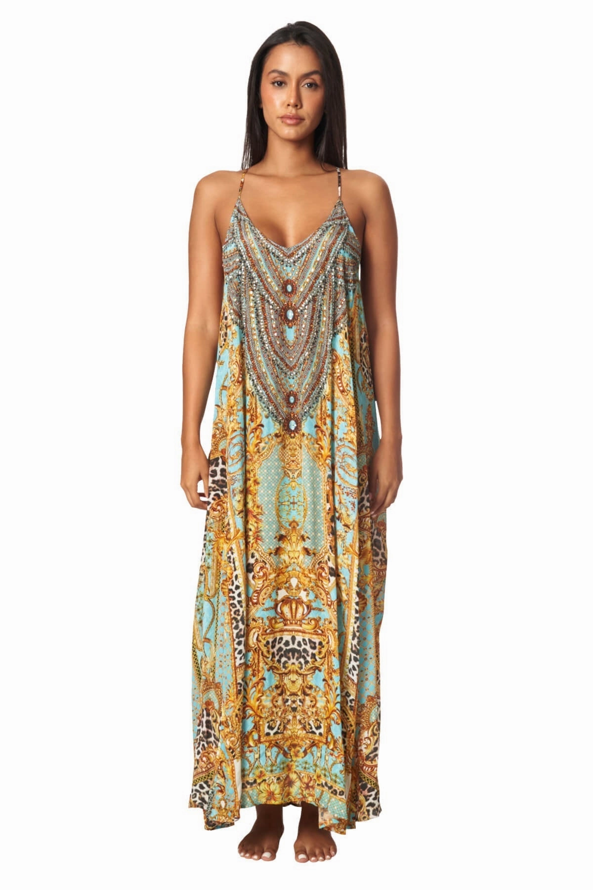 Vase T-Back Maxi Dress