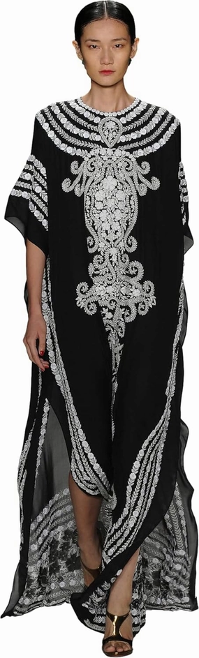 Venasha Womens Caftan Floral Print Kaftan Dress Short Sleeve Swimsuit Cover up Loungewear for Summer