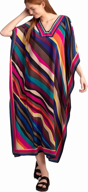 Venasha Womens Caftan Floral Print Kaftan Dress Short Sleeve Swimsuit Cover up Loungewear for Summer