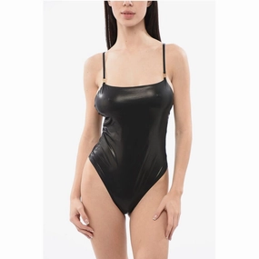 Versace One-piece Swimsuit with Metallic Women's Effect
