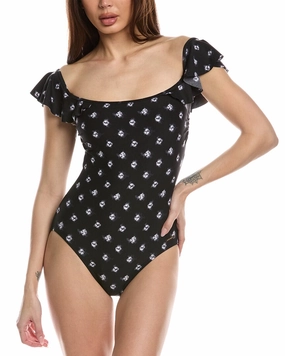 Vince Camuto Off-Shoulder One-Piece