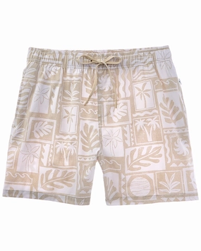 VINTAGE SUMMER 4-Way Stretch Volley Swim Trunk