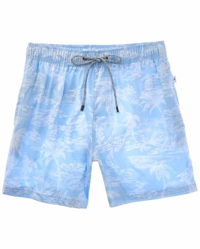 VINTAGE SUMMER 4-Way Stretch Volley Swim Trunk