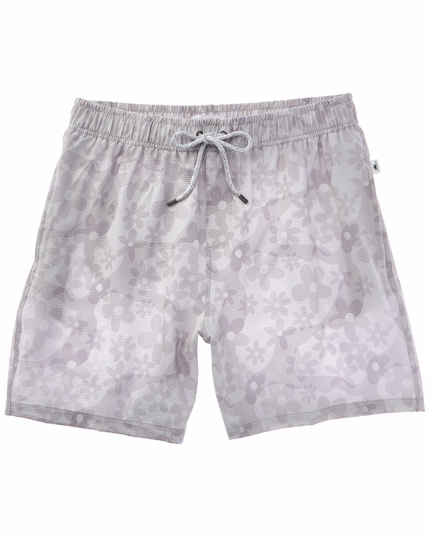 Vintage Summer Seersucker Stretch Volley Swim Trunk