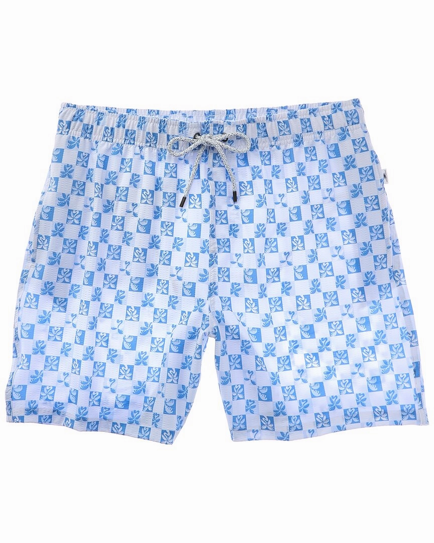 VINTAGE SUMMER Seersucker Stretch Volley Swim Trunk