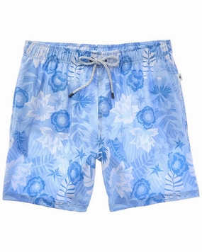 VINTAGE SUMMER Seersucker Stretch Volley Swim Trunk