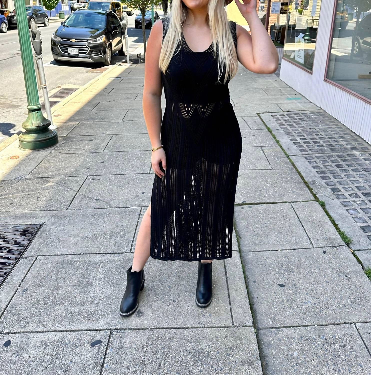 Wathena Knit Coverup In Black
